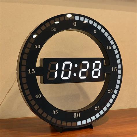 lighted table clock